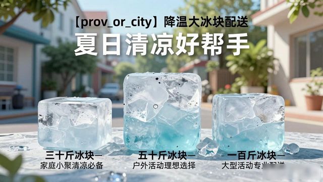 成华降温大冰块配送_海鲜排档降温解决方案_高温天气大冰块配送
